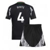 Arsenal Ben White #4 Away Stadium Football Shirts Kids 2024-25 For Sale