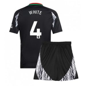Arsenal Ben White #4 Away Stadium Football Shirts Kids 2024-25 For Sale