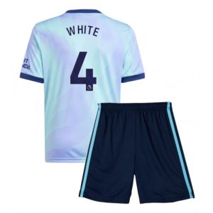 Arsenal Ben White #4 Third Stadium Football Shirts Kids 2024-25 For Sale