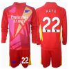 Arsenal David Raya #22 Goalkeeper Away Stadium Football Shirts Kids 2024-25 Long Sleeve (+ pants)