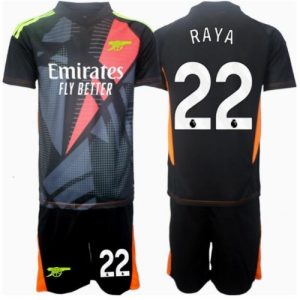 Arsenal David Raya #22 Goalkeeper Third Stadium Football Shirts Kids 2024-25 For Sale