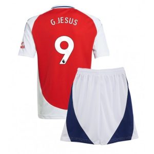 Arsenal Gabriel Jesus #9 Home Stadium Football Shirts Kids 2024-25 For Sale