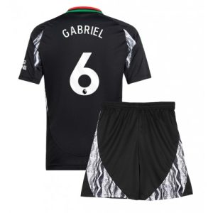 Arsenal Gabriel Magalhaes #6 Away Stadium Football Shirts Kids 2024-25 For Sale