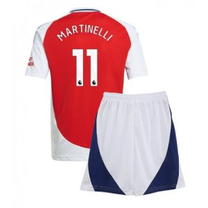 Arsenal Gabriel Martinelli #11 Home Stadium Football Shirts Kids 2024-25 For Sale