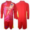 Arsenal Goalkeeper Away Stadium Football Shirts Kids 2024-25 Long Sleeve (+ pants)