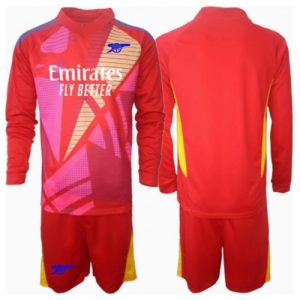 Arsenal Goalkeeper Away Stadium Football Shirts Kids 2024-25 Long Sleeve (+ pants)