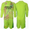 Arsenal Goalkeeper Home Stadium Football Shirts Kids 2024-25 Long Sleeve (+ pants)