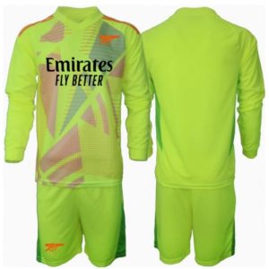 Arsenal Goalkeeper Home Stadium Football Shirts Kids 2024-25 Long Sleeve (+ pants)