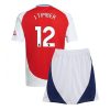 Arsenal Jurrien Timber #12 Home Stadium Football Shirts Kids 2024-25 For Sale
