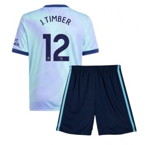 Arsenal Jurrien Timber #12 Third Stadium Football Shirts Kids 2024-25 For Sale