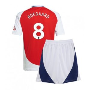 Arsenal Martin Odegaard #8 Home Stadium Football Shirts Kids 2024-25 For Sale