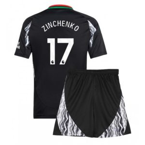 Arsenal Oleksandr Zinchenko #17 Away Stadium Football Shirts Kids 2024-25 For Sale