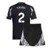 Arsenal William Saliba #2 Away Stadium Football Shirts Kids 2024-25 For Sale