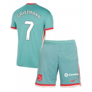 Atletico Madrid Antoine Griezmann #7 Away Stadium Football Kit for Kids 2024-25 Jersey