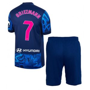 Atletico Madrid Antoine Griezmann #7 Third Stadium Football Kit for Kids 2024-25 Jersey