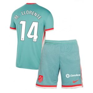 Atletico Madrid Marcos Llorente #14 Away Stadium Football Kit for Kids 2024-25 Jersey