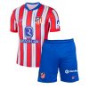 Atletico Madrid Robin Le Normand #24 Home Stadium Football Kit for Kids 2024-25 Jersey