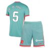 Atletico Madrid Rodrigo De Paul #5 Away Stadium Football Kit for Kids 2024-25 Jersey
