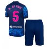Atletico Madrid Rodrigo De Paul #5 Third Stadium Football Kit for Kids 2024-25 Jersey