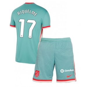 Atletico Madrid Rodrigo Riquelme #17 Away Stadium Football Kit for Kids 2024-25 Jersey