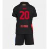 Barcelona Dani Olmo #20 Cheap Away Stadium Kit for Kids 2024-25 Football Jerseys