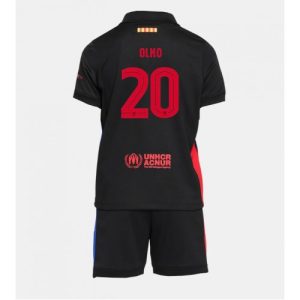 Barcelona Dani Olmo #20 Cheap Away Stadium Kit for Kids 2024-25 Football Jerseys