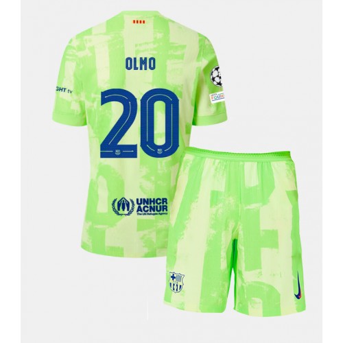 Barcelona Dani Olmo #20 Cheap Third Stadium Kit for Kids 2024-25 Football Jerseys