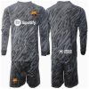 Barcelona Goalkeeper Cheap Third Stadium Kit for Kids 2024-25 Long Sleeve (+ pants)