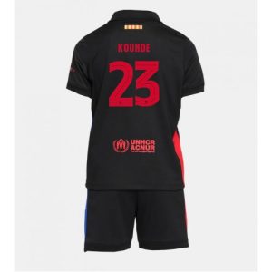 Barcelona Jules Kounde #23 Cheap Away Stadium Kit for Kids 2024-25 Football Jerseys