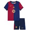 Barcelona Jules Kounde #23 Cheap Home Stadium Kit for Kids 2024-25 Football Jerseys