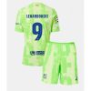 Barcelona Robert Lewandowski #9 Cheap Third Stadium Kit for Kids 2024-25