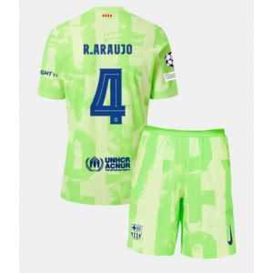 Barcelona Ronald Araujo #4 Cheap Third Stadium Kit for Kids 2024-25