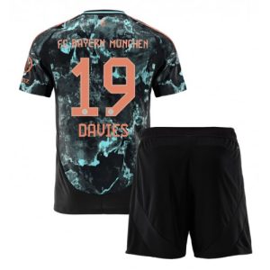 Bayern Munich Alphonso Davies #19 Away Stadium Football Kit for Kids 2024-25 Jersey
