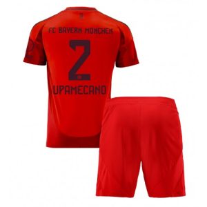 Bayern Munich Dayot Upamecano #2 Home Stadium Football Kit for Kids 2024-25 Jersey
