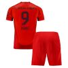Bayern Munich Harry Kane #9 Home Stadium Football Kit for Kids 2024-25 Red