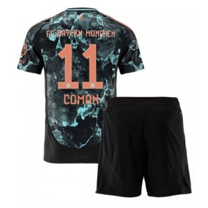 Bayern Munich Kingsley Coman #11 Away Stadium Football Kit for Kids 2024-25 Jersey