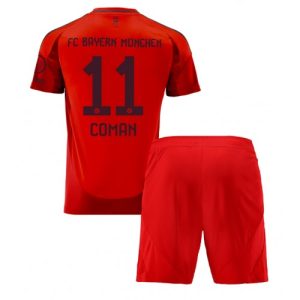 Bayern Munich Kingsley Coman #11 Home Stadium Football Kit for Kids 2024-25 Jersey