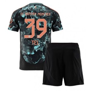 Bayern Munich Mathys Tel #39 Away Stadium Football Kit for Kids 2024-25 Jersey