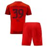 Bayern Munich Mathys Tel #39 Home Stadium Football Kit for Kids 2024-25 Jersey