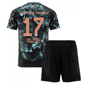 Bayern Munich Michael Olise #17 Away Stadium Football Kit for Kids 2024-25 Jersey
