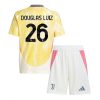 For Sale  Juventus Douglas Luiz #26 Cheap Away Stadium Kit for Kids 2024-25 Football Jerseys 3