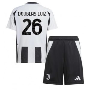Buy Juventus Douglas Luiz #26 Cheap Home Stadium Kit for Kids 2024-25 Football Jerseys For Sale Juventus Douglas Luiz #26 Cheap Home Stadium Kit for Kids 2024-25 Football Jerseys