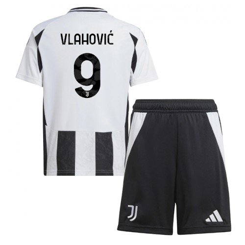 Buy Juventus Dusan Vlahovic #9 Cheap Home Stadium Kit for Kids 2024-25 Football Jerseys For Sale Juventus Dusan Vlahovic #9 Cheap Home Stadium Kit for Kids 2024-25 Football Jerseys
