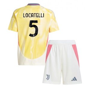 Buy Juventus Manuel Locatelli #5 Cheap Away Stadium Kit for Kids 2024-25 Football Jerseys For Sale Juventus Manuel Locatelli #5 Cheap Away Stadium Kit for Kids 2024-25 Football Jerseys