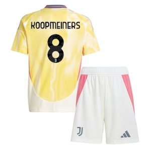For Sale  Juventus Teun Koopmeiners #8 Cheap Away Stadium Kit for Kids 2024-25 Football Jerseys