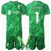Liverpool Alisson Becker #1 Goalkeeper Away Stadium New Kit for Kids 2024-25 Soccer Jersey