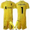 Liverpool Alisson Becker #1 Goalkeeper Third Stadium New Kit for Kids 2024-25 Soccer Jersey