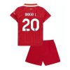 Liverpool Diogo Jota #20 Home Stadium New Kit for Kids 2024-25 Soccer Jersey