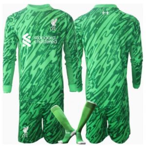 Liverpool Goalkeeper Away Stadium New Kit for Kids 2024-25 Custom Jersey