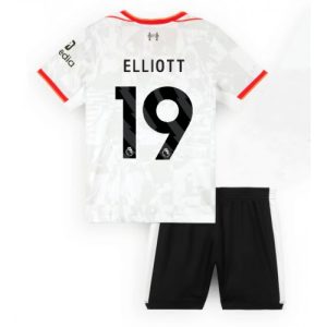 Liverpool Harvey Elliott #19 Third Stadium New Kit for Kids 2024-25 Soccer Jersey
